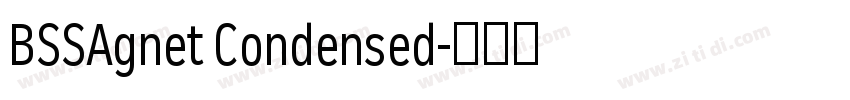 BSSAgnet Condensed字体转换